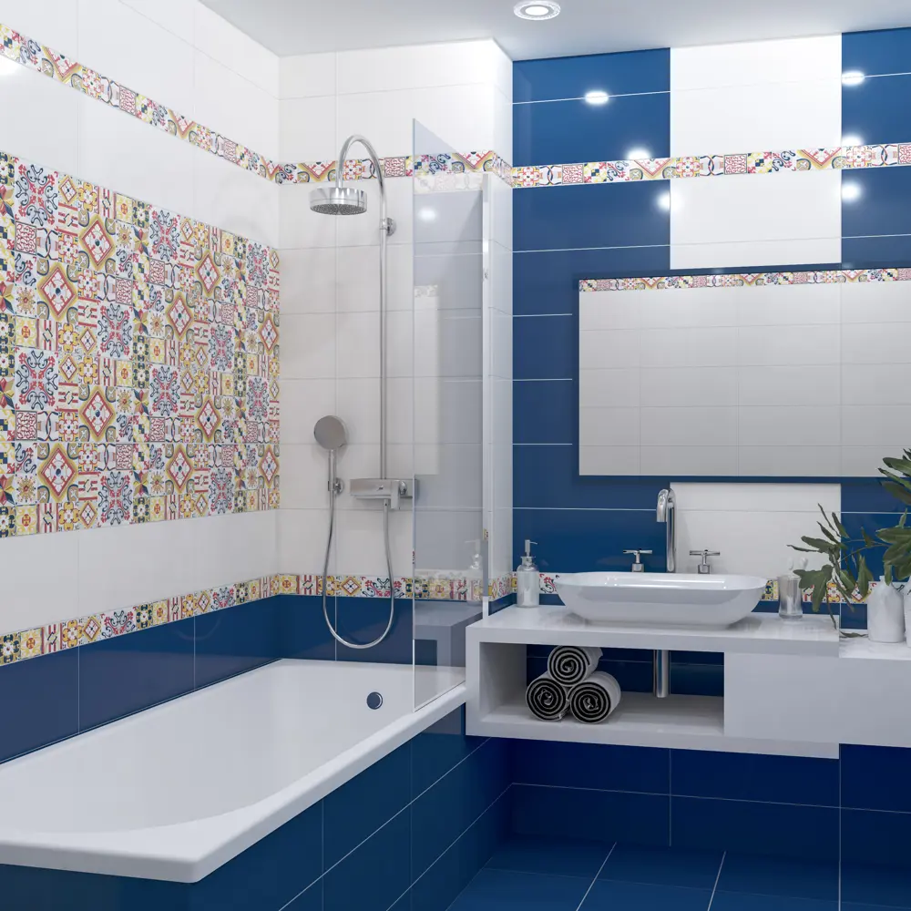 Плитка настенная Azori Festa 20.1x50.5 см 1.52 м² цвет бежевый 82472923 STLM-2181280  - Вид №5