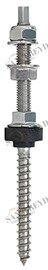 Винт NW 31 12 400 NW31 Tecfi Ø12  M12 x 400 