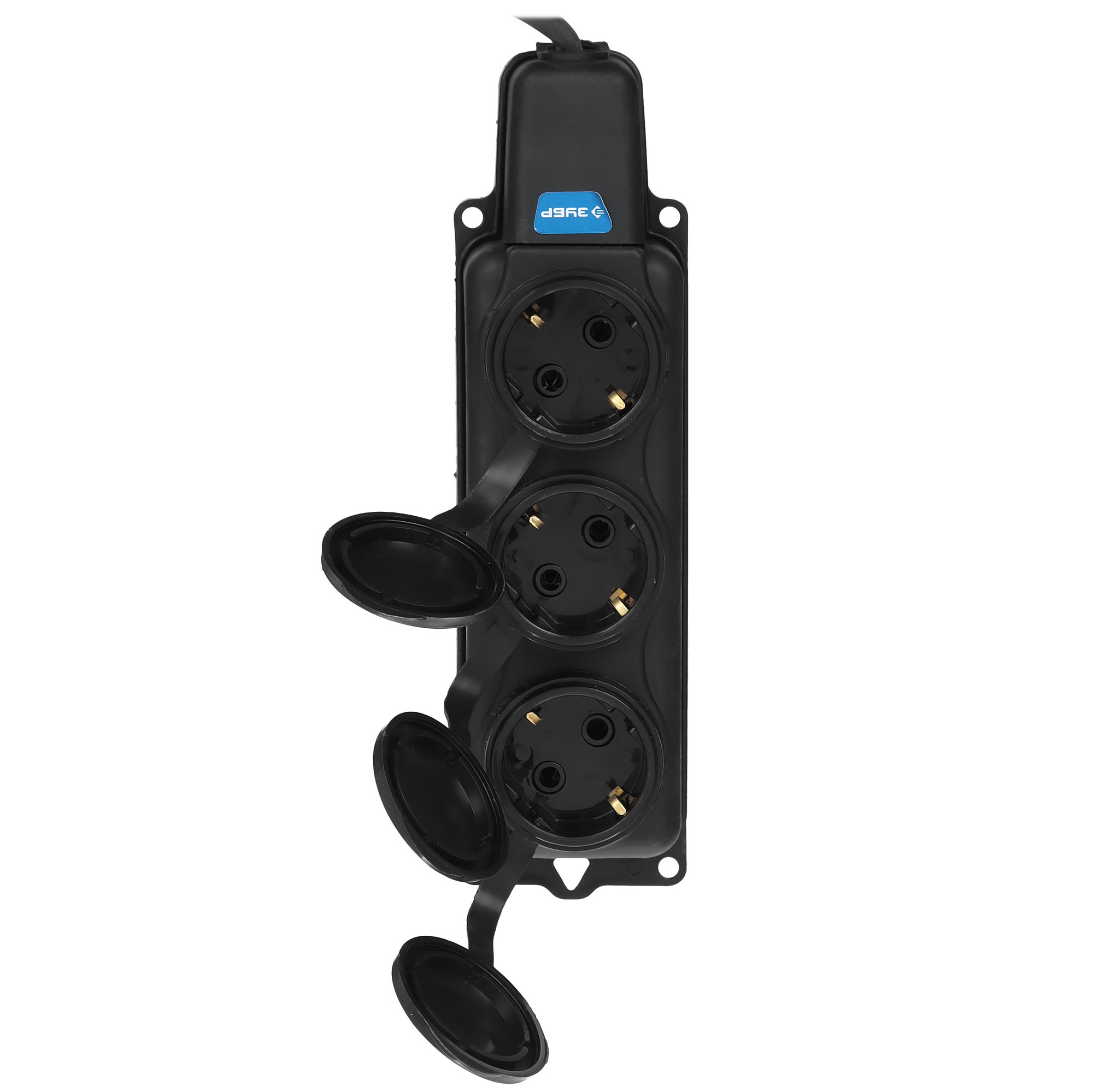 Удлинитель силовой Зубр 55024-15 черный 9110615 STDN-0073816 - Вид №1