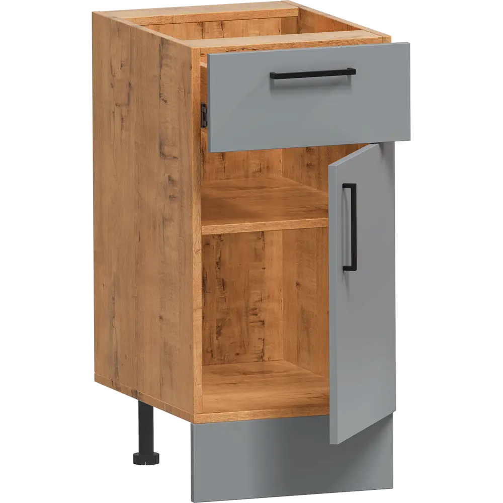 Шкаф напольный Лайм 40x86x56 см ЛДСП цвет серый 86584171 STLM-2141141 Santreyd - Вид №2