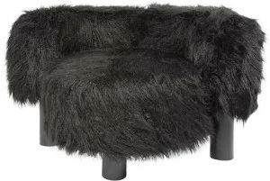 pulpo Кресло из синтетического меха с подлокотниками Kaboom + oooh + pow + wham