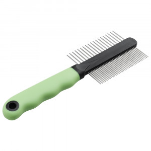 ПР0029138 Гребень с ручкой для кошек Gro 5792 двухсторонний FERPLAST