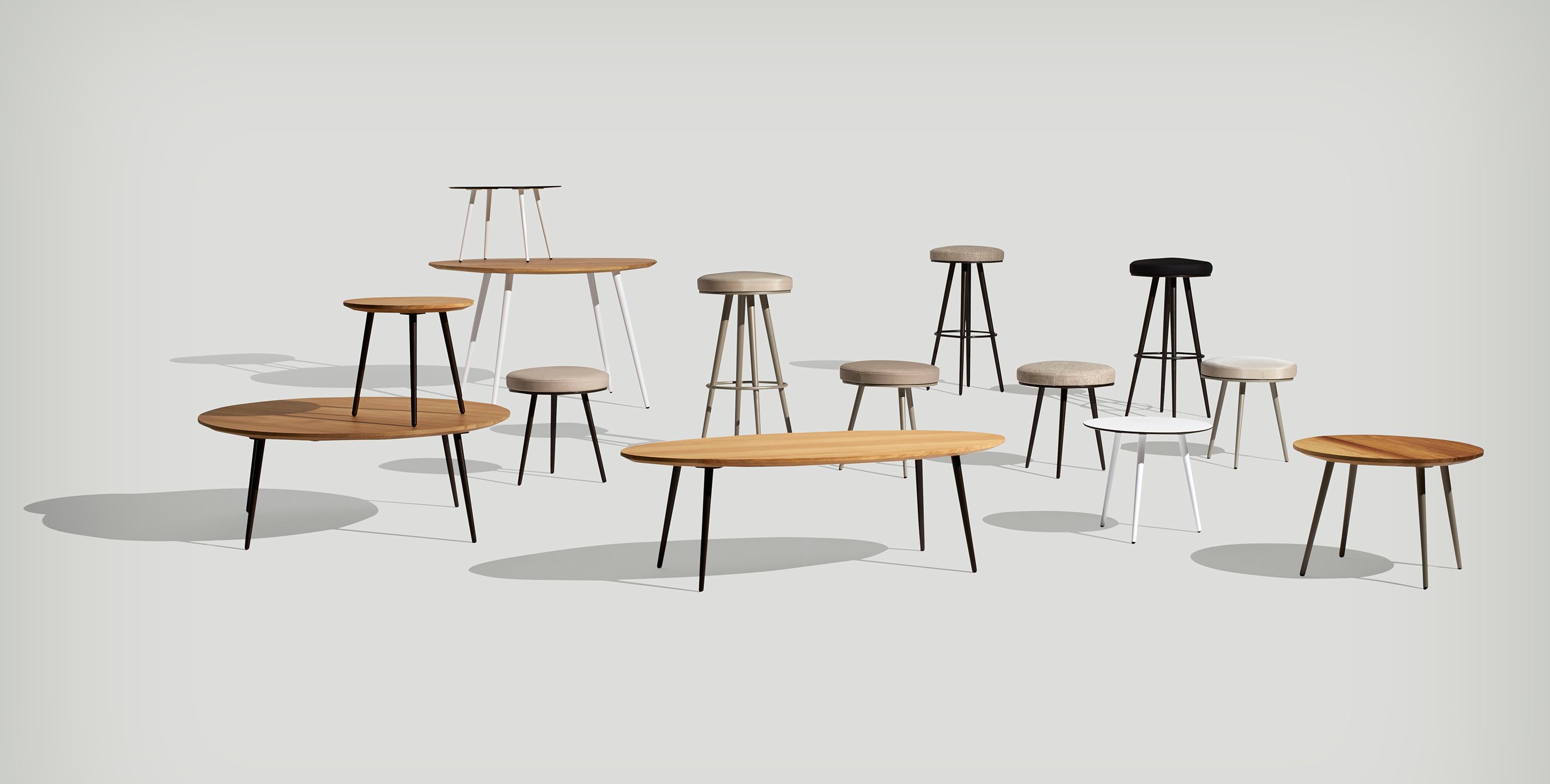 Круглый низкий садовый столик Bivaq Vint ARCH-00016745