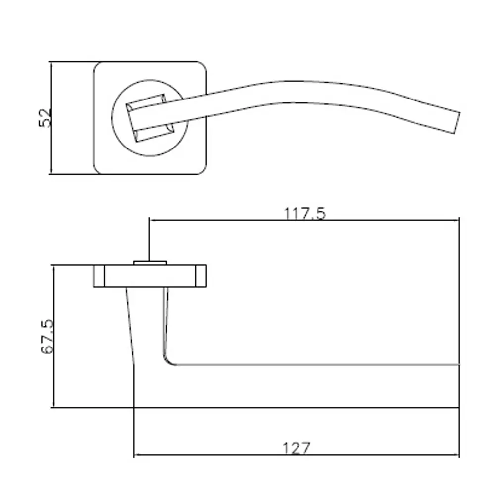 Дверные ручки Edson с замком на розетке, графит 85166739 STLM-0059304 - Вид №4