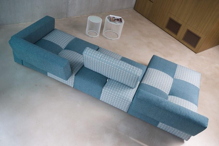 Gobbo Salotti Модульный диван со съемным чехлом из ткани с шезлонгом sun-id-1441829 - Вид №5