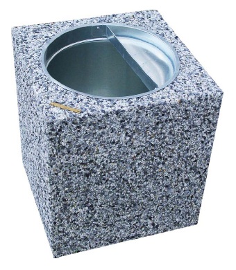 11701 КВАДРО, урна из бетона LAB.Space  - Вид №1