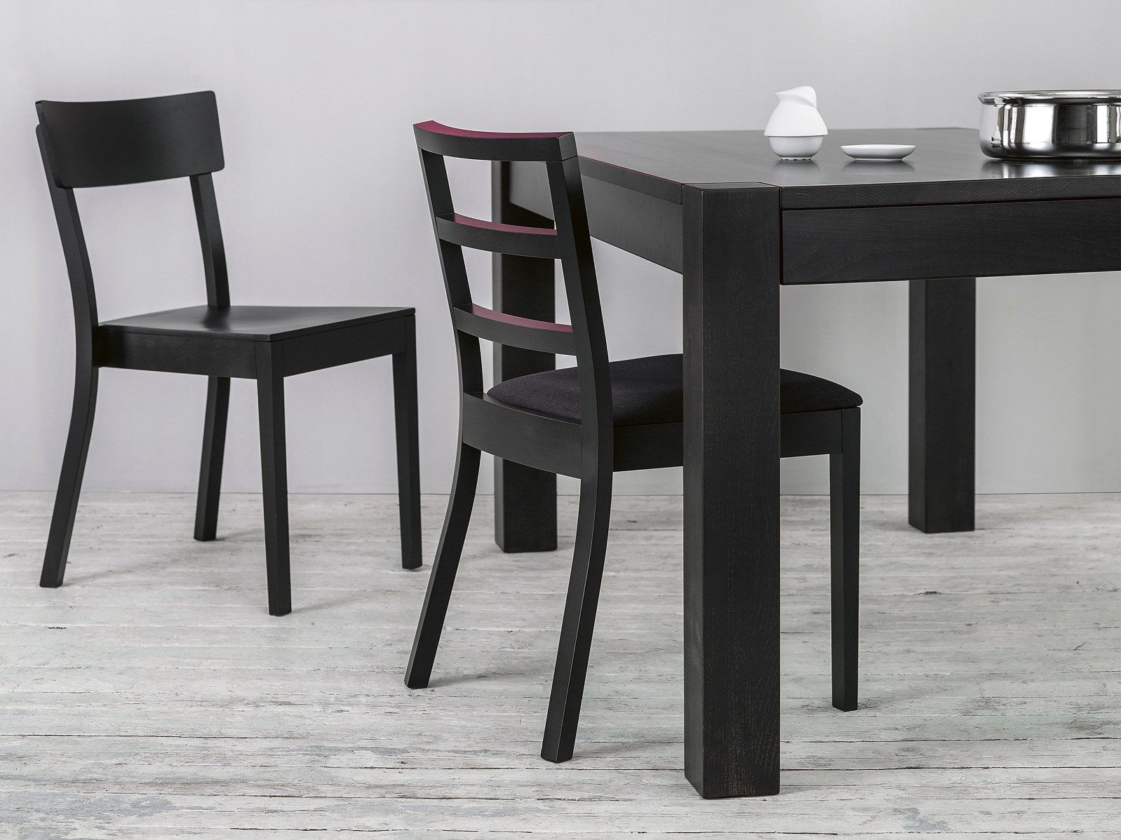 Деревянный стул с мягким сиденьем TON ARCH-00035137 - Вид №3