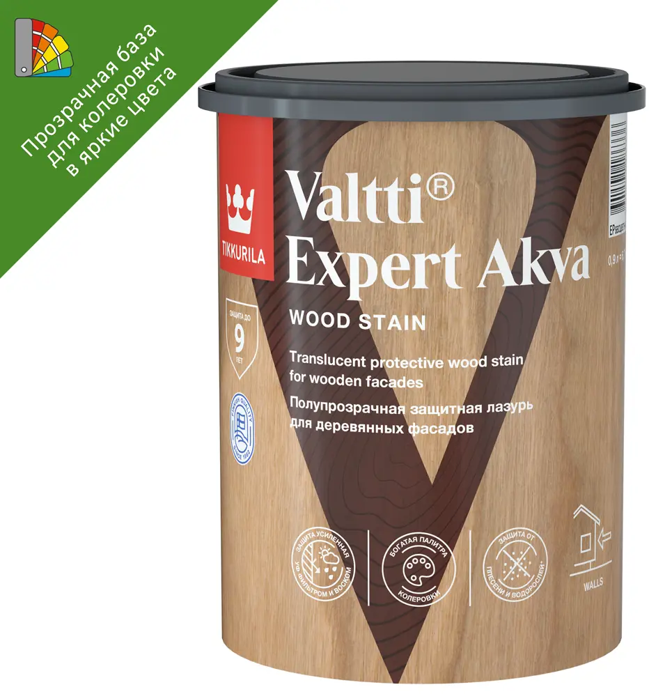 Tikkurila Valtti Expert Akva - защитно-декоративный антисептик для древесины 82115510