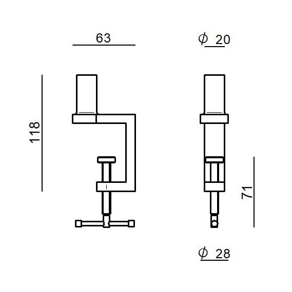 Алюминиевая настольная лампа с гибким кронштейном Stilnovo TORINO ARCH-00149350 - Вид №12