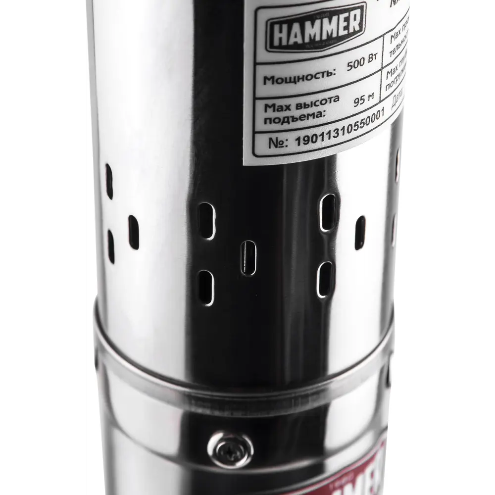 Насос садовый скважинный Hammer NAP500/95SP, кабель 10 м, 1800 л/час STLM-2204994 - Вид №4