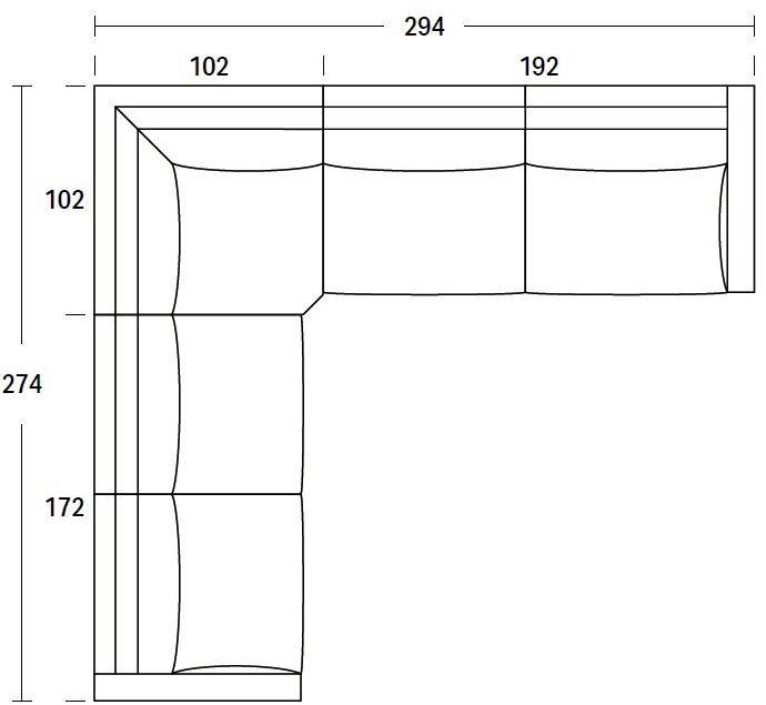 Felis Модульный угловой диван из ткани Softliving sun-id-1461648 - Вид №8