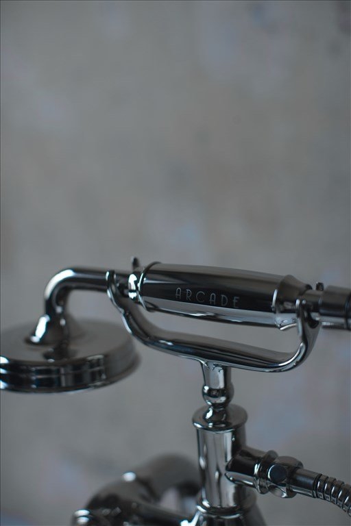 Смеситель для ванны набортный, ручки - крестики, никель [ARC18] Arcade Burlington ARC18 - Вид №4