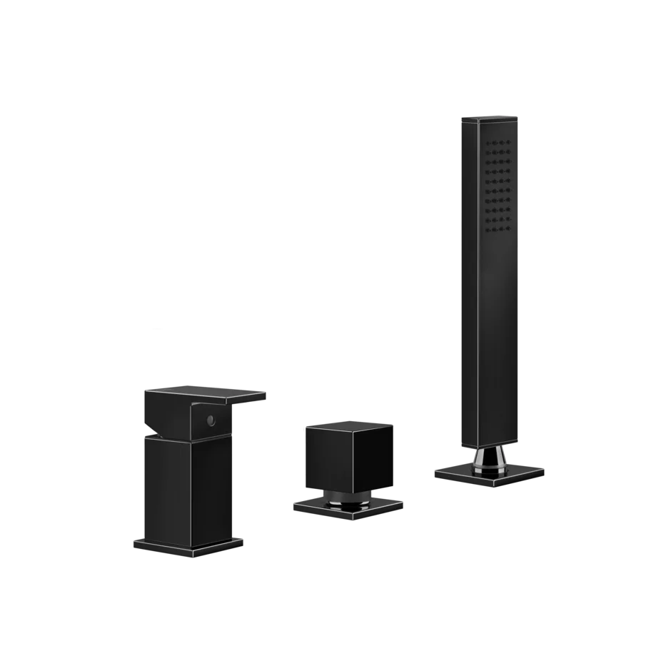 Смеситель для ванны 20043 706 Gessi Rettangolo ЧЕРНЫЙ МЕТАЛЛ PVD 20043706