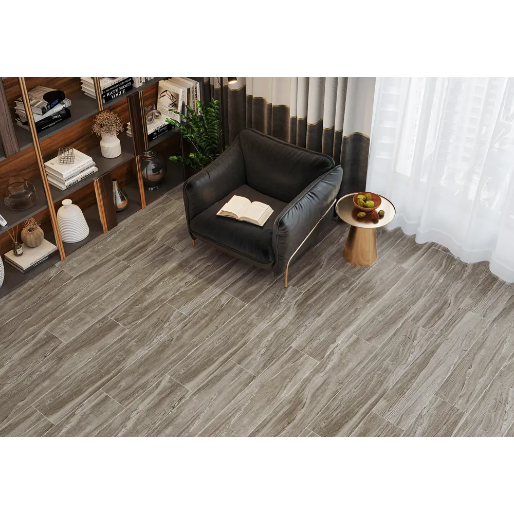 Керамогранит Alma Ceramica Wonderwood 20x90 см 1.44 м² матовый цвет коричневый 86711028 STLM-2061043 - Вид №5
