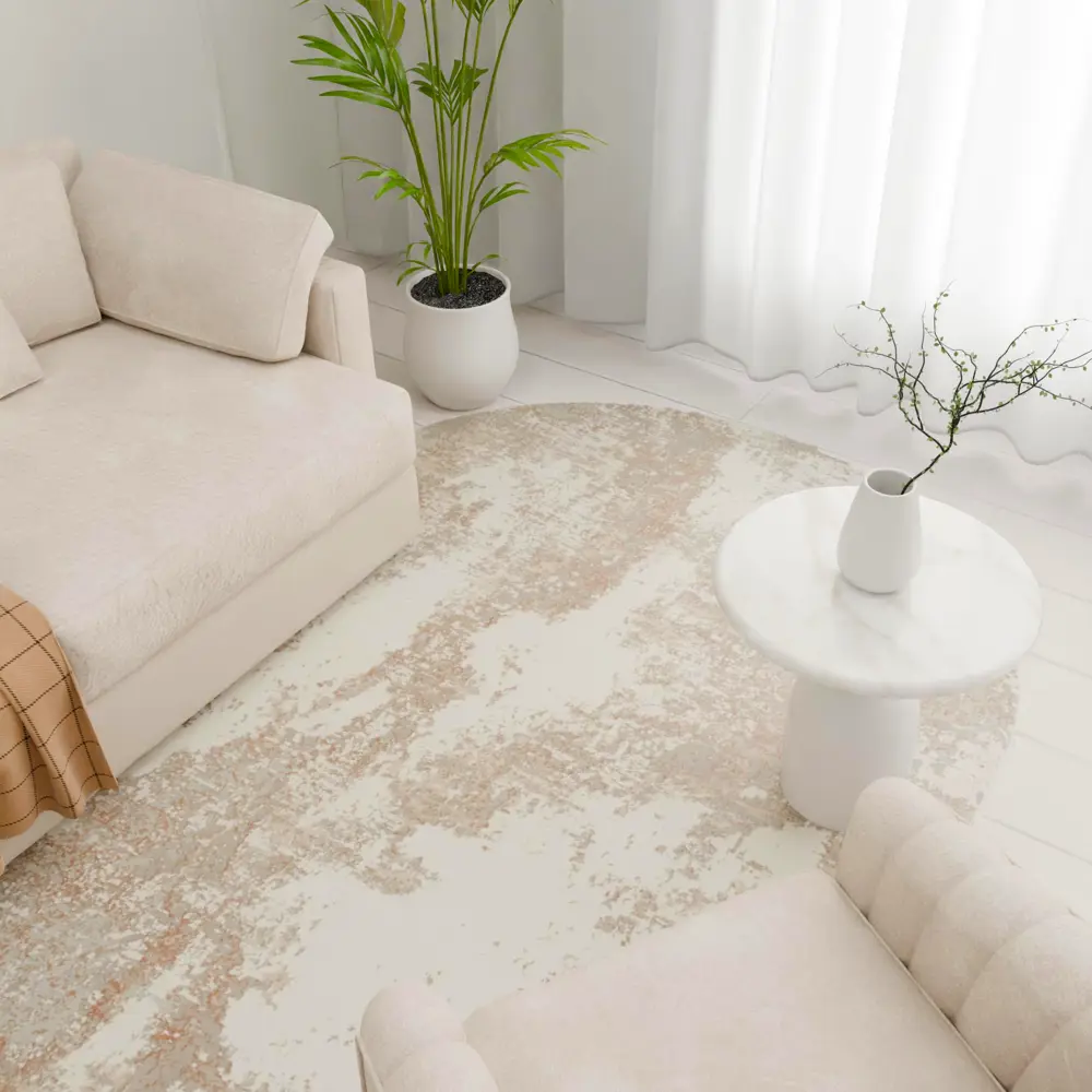 Santreyd Luxury Oval — серый ковер для современного интерьера 160×230 см 89353791