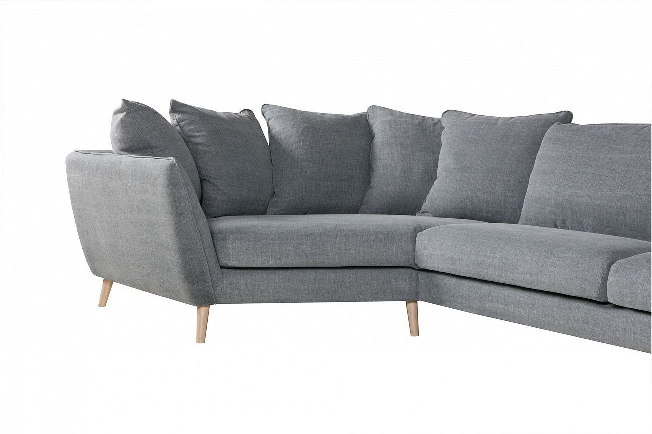 Диван угловой голубой 192 см Stella SITS ДИЗАЙНЕРСКИЕ, STELLA 192365 Серый  - Вид №6