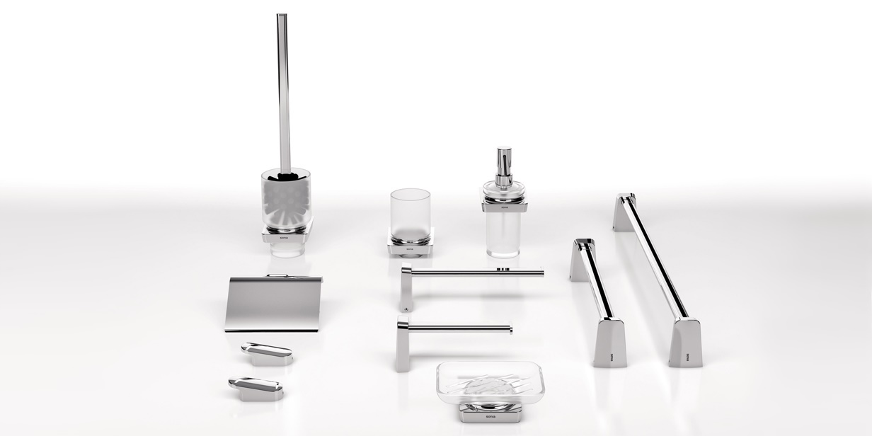 Sonia Дозатор для жидкого мыла настенный S6-Zen Хром 161010 - Вид №1