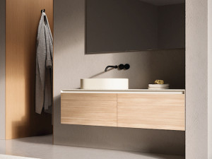 МДФ подвесной шкаф для умывальника с ящиком