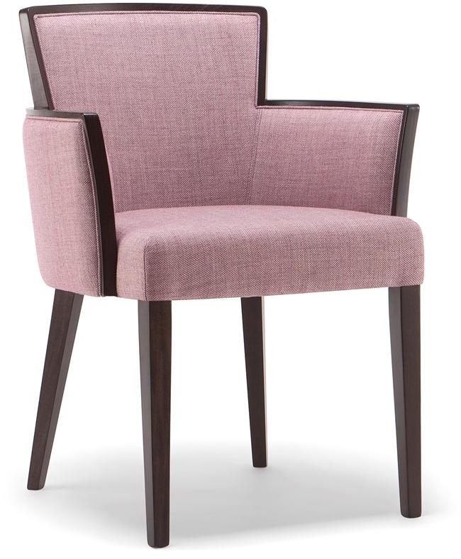 Tirolo Стул из массива дерева и ткани с подлокотниками London 016 sa - Вид №6