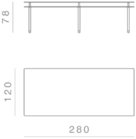 GHIDINI1961 Прямоугольный мраморный стол Legs sun-id-1466202 - Вид №12