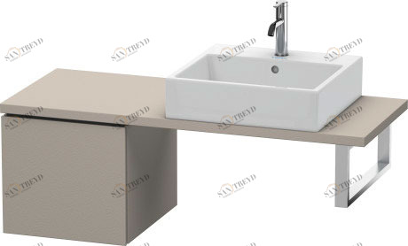 LC582101414 Шкафчик для компактной консоли L-Cube #LC5821 420 x 477 мм Терра, декор Duravit