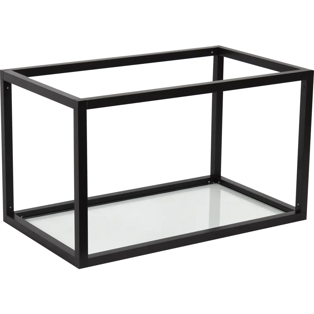 Полка-каркас для кухни 35х35х60 см, алюминий/стекло 82044511 STLM-2097382 DELINIA 