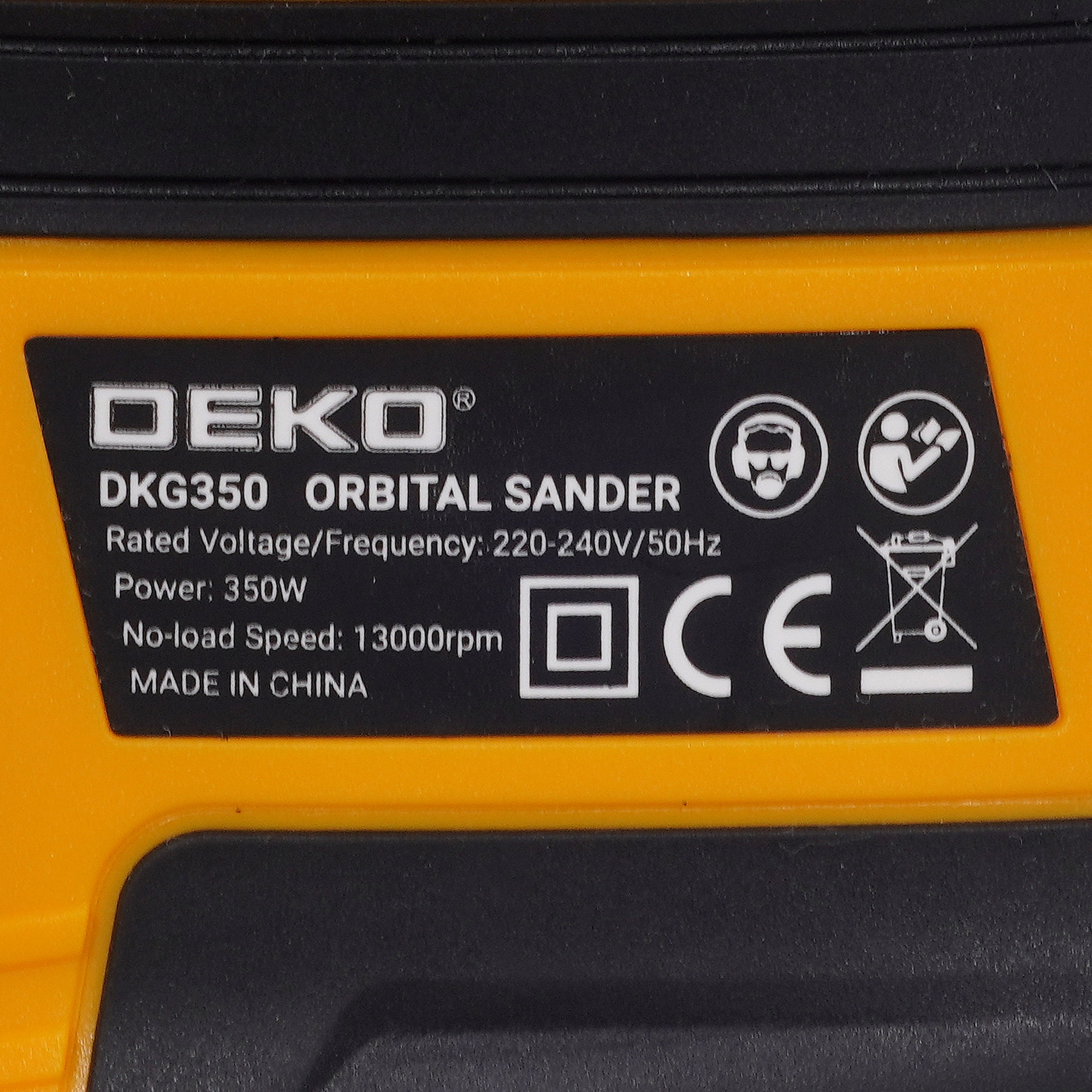 Эксцентриковая шлифмашинка DEKO DKG350 9910775 STDN-0140011 - Вид №4