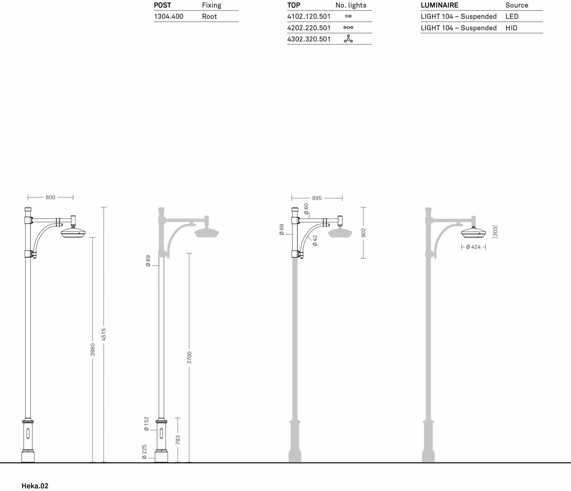 Neri уличный фонарь Heka sun-id-1480440 - Вид №7
