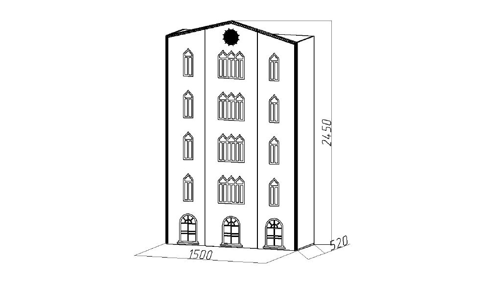 Шкаф детский трехстворчатый "Венеция-1-XL" МАНДАРИН ВЕНЕЦИЯ 178679 Бежевый Santreyd - Вид №4