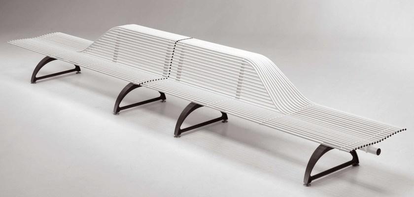 Metalco Стальная скамья со спинкой в ​​современном стиле sun-id-1451474 - Вид №4