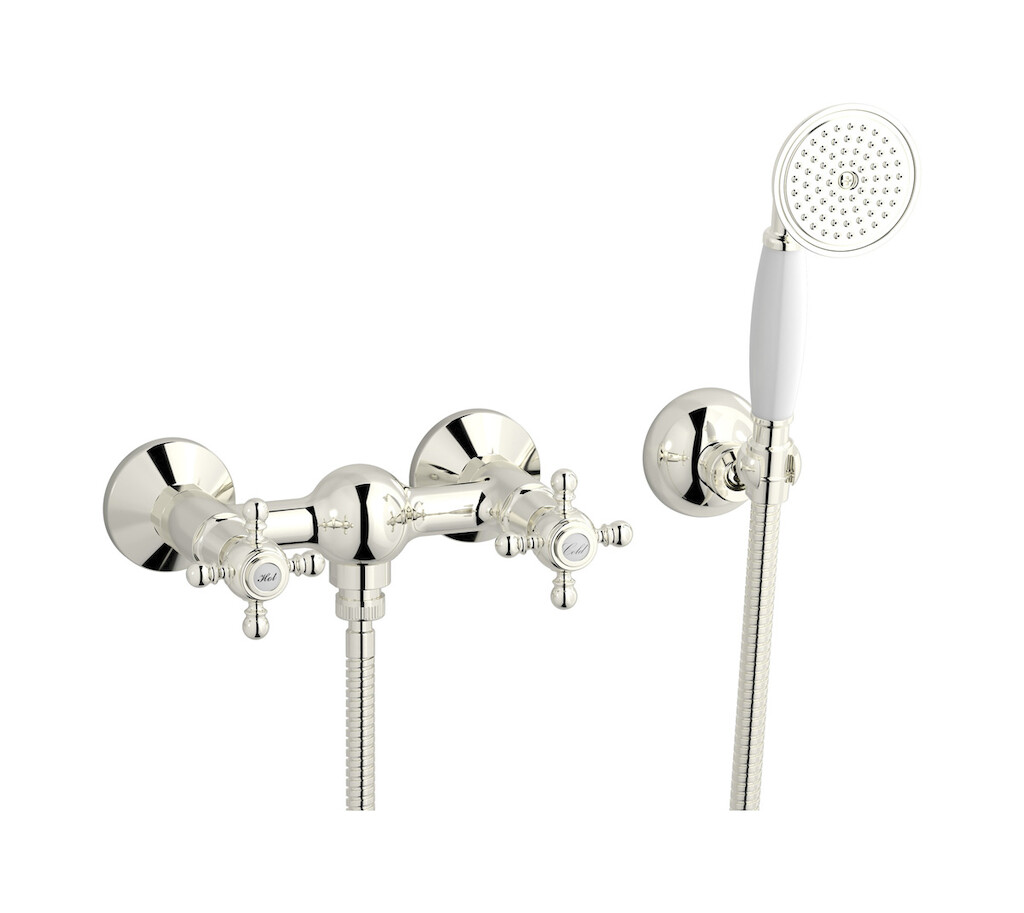 Встроенный смеситель для душа в комплекте с душевым гарнитуром. WE ARE IB hr350pl Platinum Hermes