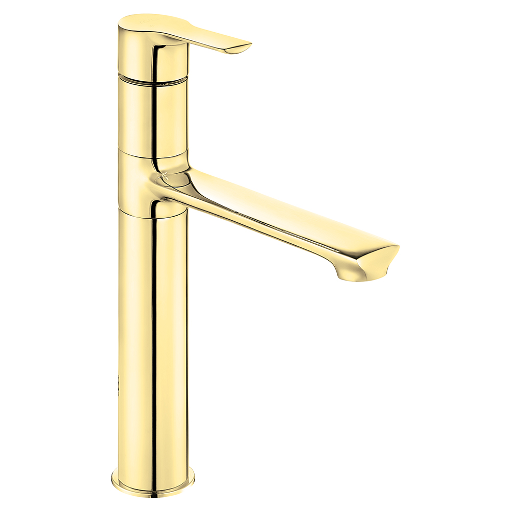 102808949  Смеситель для раковины Luna High Type - Gold Look Eca  - Вид №1
