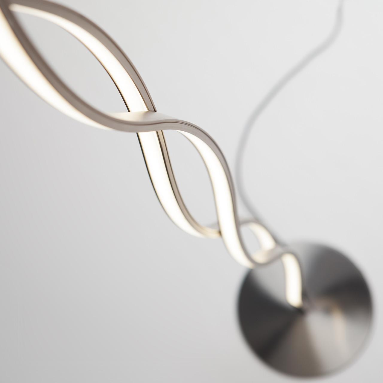 Торшер Eurosvet Hi-tech 80404/2 сатин-никель EUROSVET  180729 Белый;хром  - Вид №3