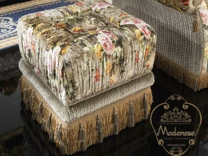 Modenese Gastone Квадратный тканевый журнальный столик Deluxe