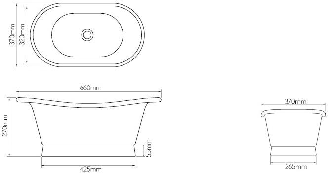 BLEU PROVENCE Умывальник из меди Lavabi in metallo Lvcp04 - Вид №6