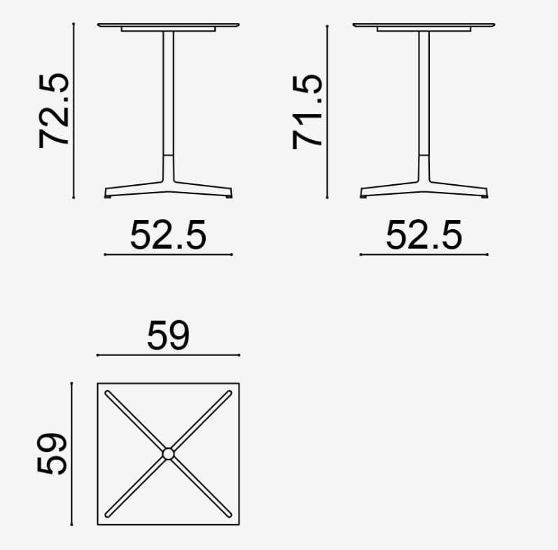 Стол со спицами Arper Wim ARCH-00041896 - Вид №33