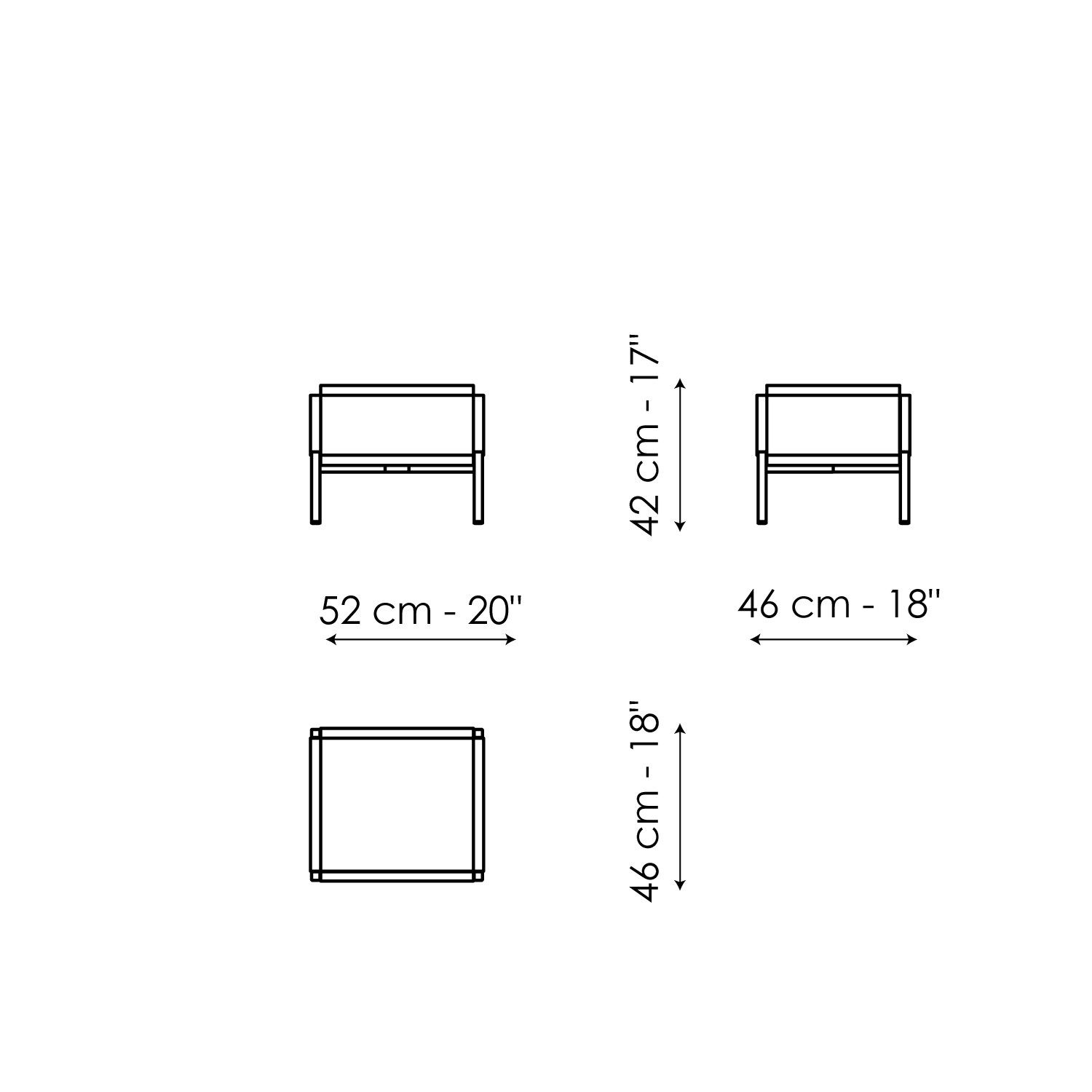 Деревянная тумбочка с ящиками BONALDO Groove ARCH-00038488 - Вид №4