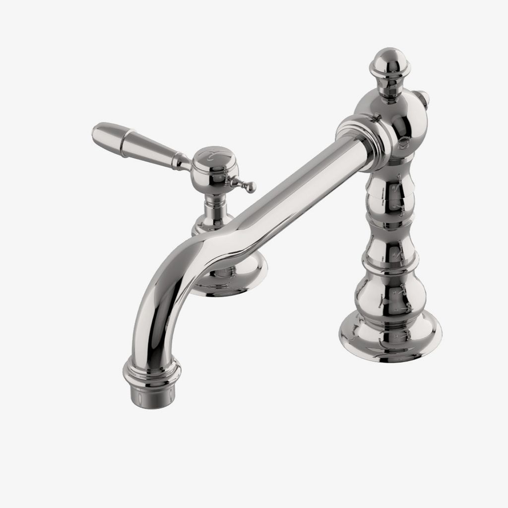 JUTF20 Скрытый наполнитель для ванны с высоким профилем Julia с металлическим ручным душем и металлическими ручками Waterworks - Вид №1