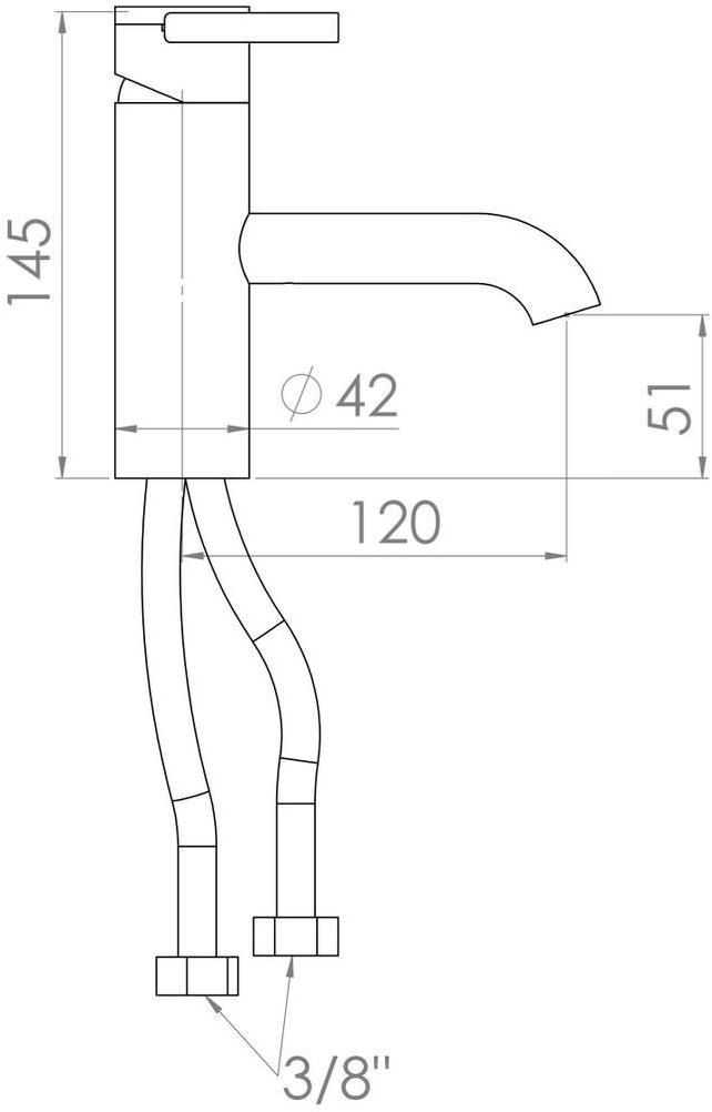 rvb Смеситель для умывальника Polo club 4541.--.10 - Вид №1