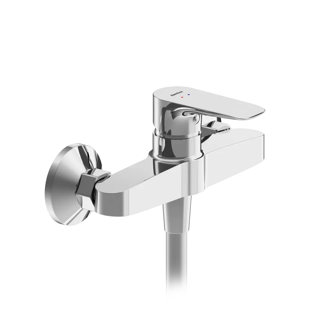 Смеситель для душа Damixa Willow хром однорычажный 89346508 STLM-1431378