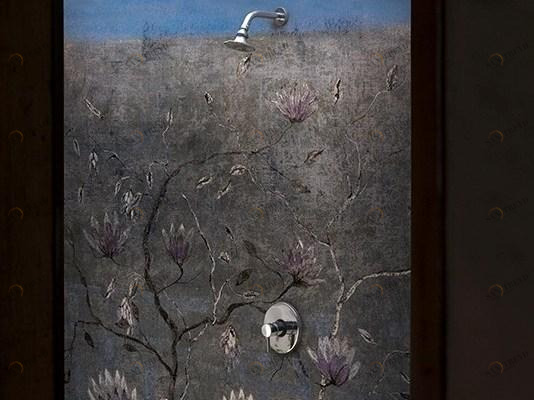 Wall&decò Цветочные обои для ванной Wet system 17 sun-id-1348941