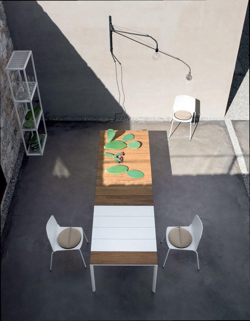 Kristalia Прямоугольный садовый стол из тикового дерева раздвижной sun-id-1422458 - Вид №1