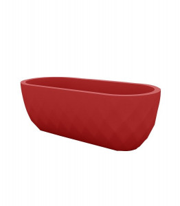071367 Кашпо Nano матовое красное широкое 33см Vondom Vases