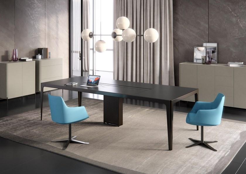 ESTEL GROUP Стол для переговоров из керамики с системой управления кабелями Grand more sun-id-1424624 - Вид №1