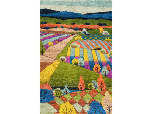 Прямоугольный шерстяной ковер