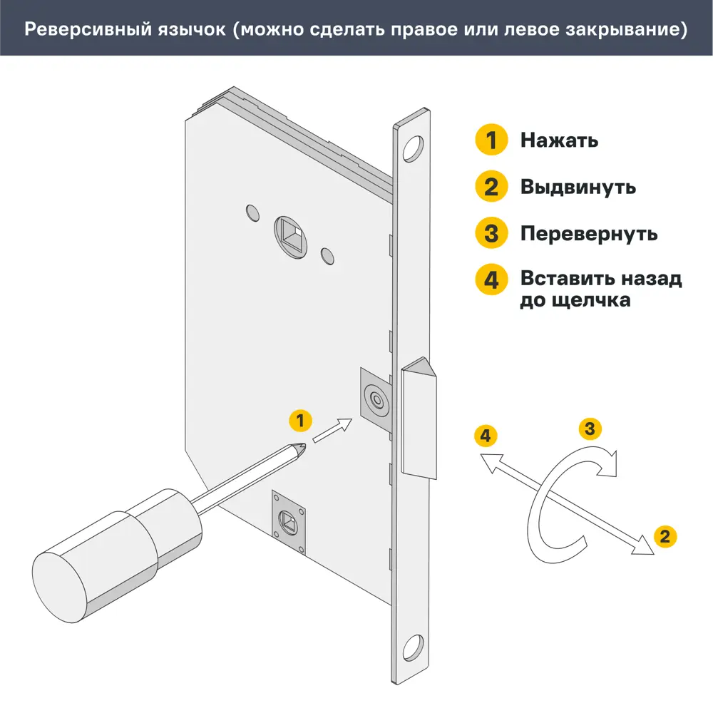 Дверь межкомнатная глухая Британия 80x200 см эмаль белый с замком BELWOODDOORS STLM-2112318 - Вид №7