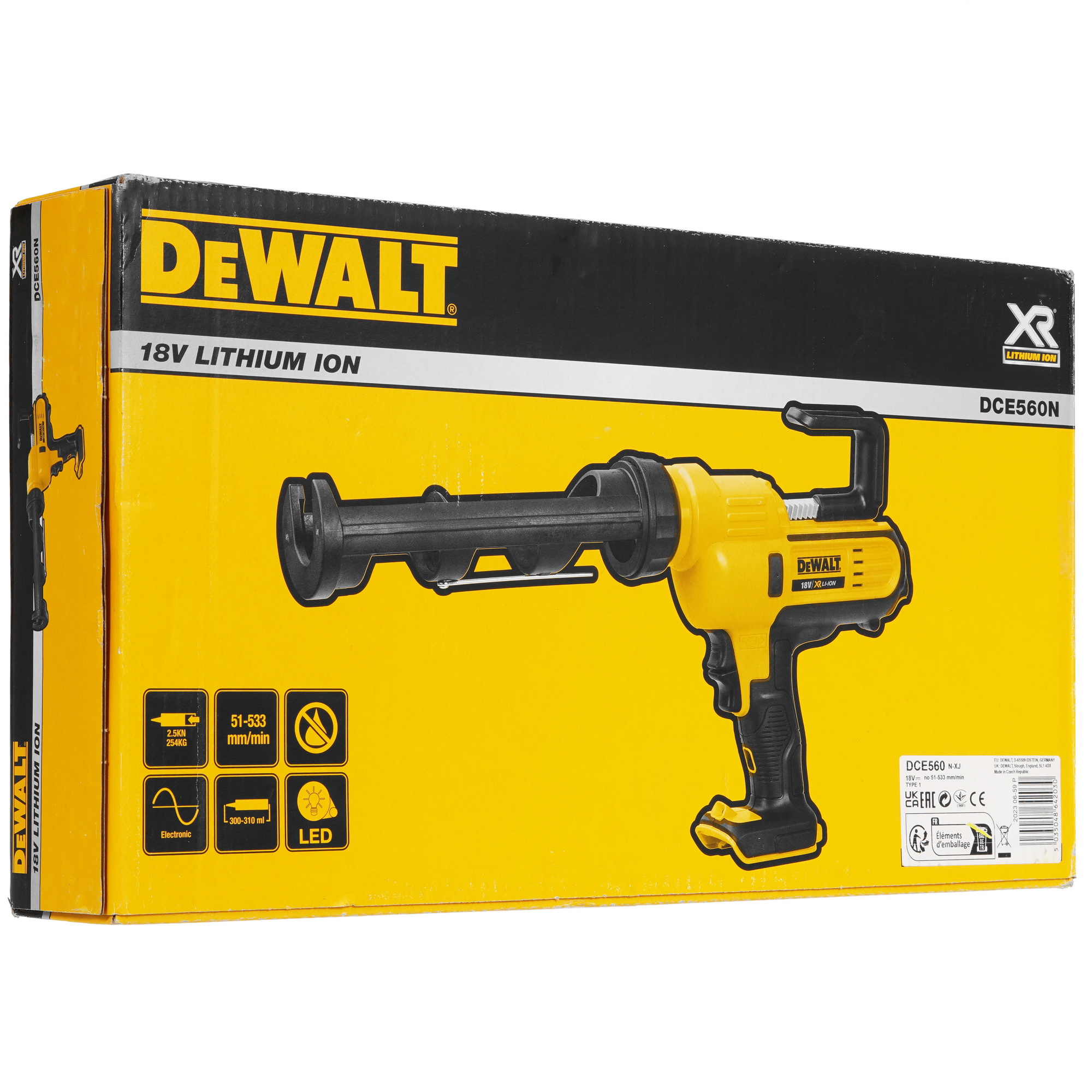 Пистолет для герметика DeWalt DCE560N XR FLEXVOLТ 18/54V Без ЗУ, Без АКБ 9013989 STDN-0146483 - Вид №6