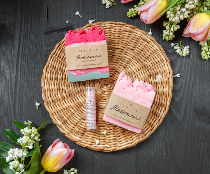 9643 Подарочный набор авторского мыла и бальзама для губ Вкусляндия  - Вид №1