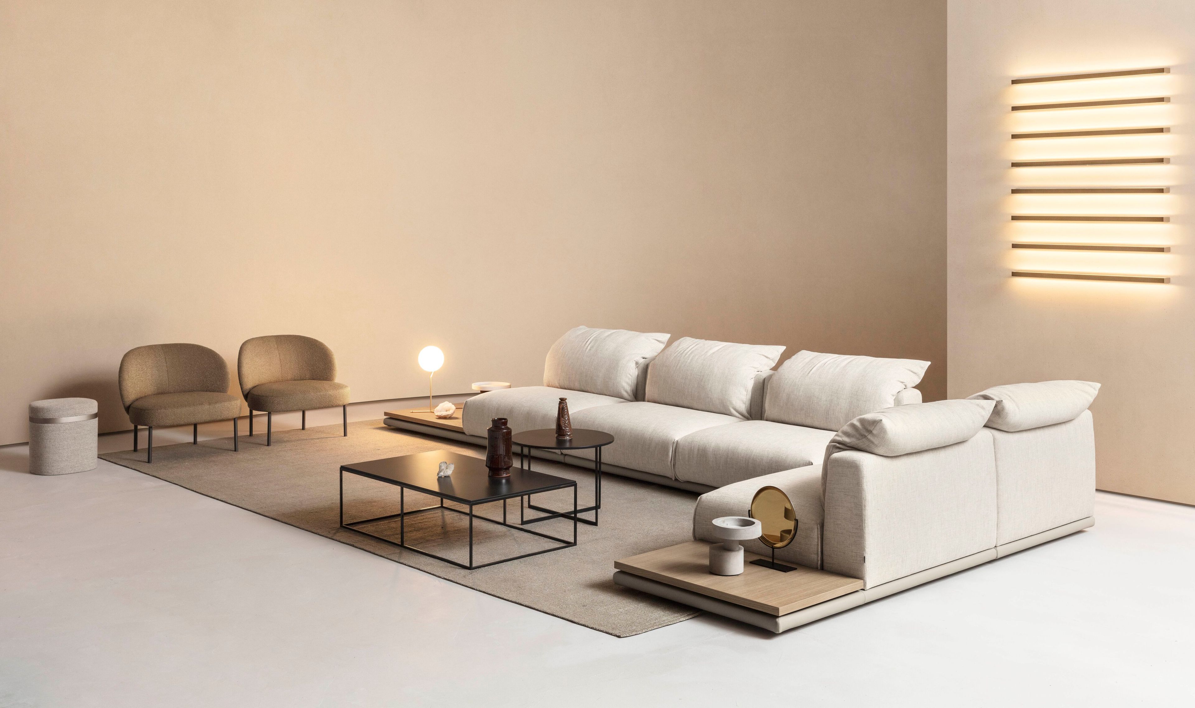 Секционный диван из ткани Alf DaFrè LAND ARCH-00112667 - Вид №2