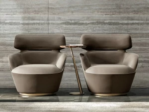 Barnini Oseo Мягкое кожаное кресло с подлокотниками Richmond upon thames Rc204